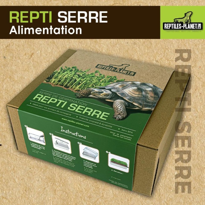 Repti Serre - Mini Serre de Germination pour tortues terrestres et Reptiles Herbivores - Reptilesplanet