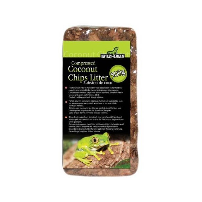 Litière Cocochips compressée 500g - Reptilesplanet