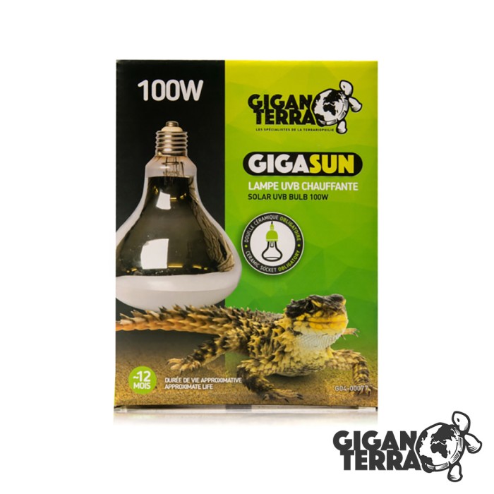 Ampoule UVB UVA et chaleur (3en1) Gigasun 100watts - Giganterra