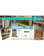 Terrariums et racks personnalisables